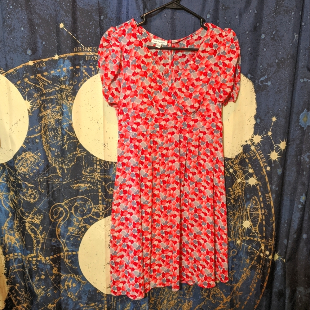 Cute floral Semi-sheer Dress